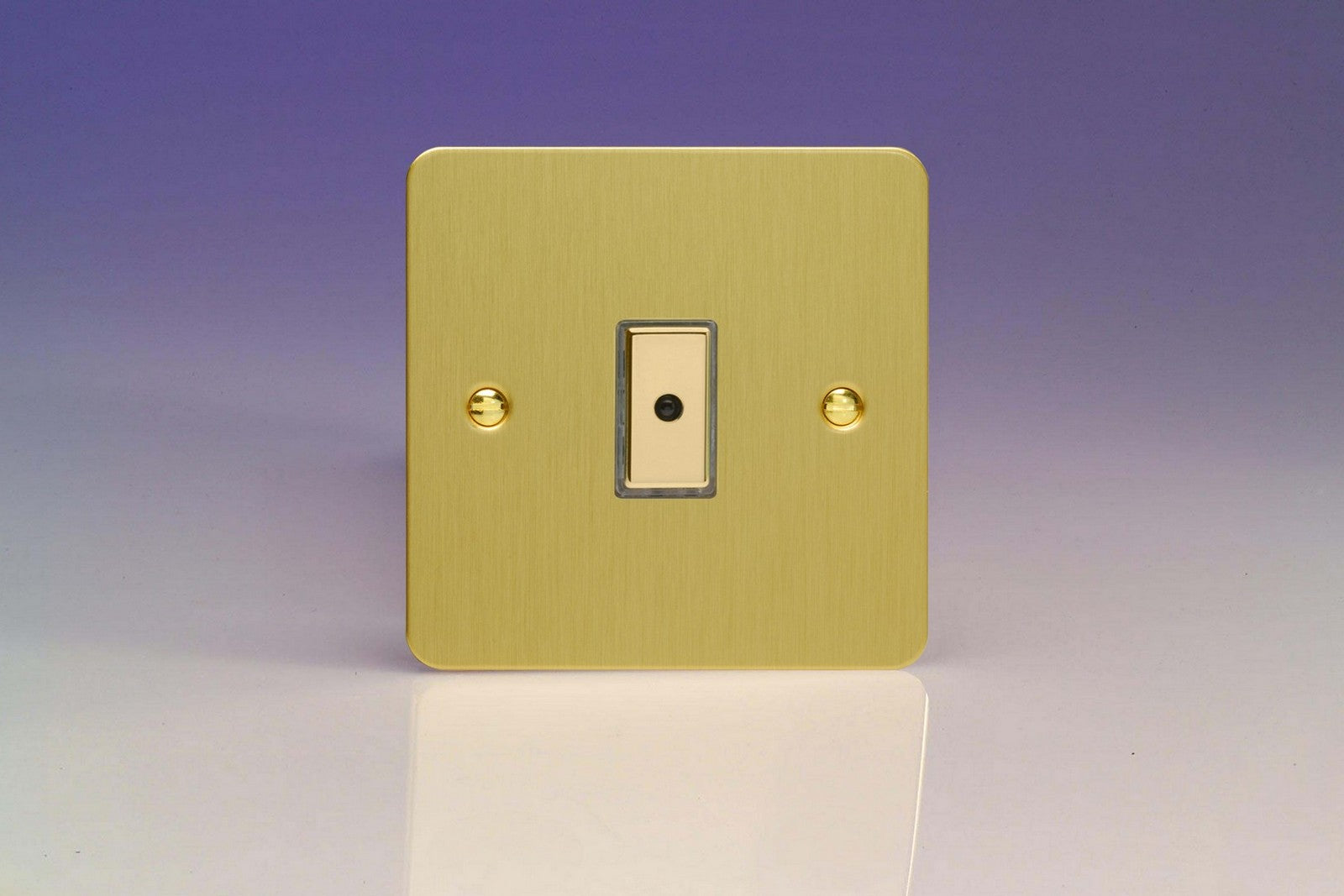 Varilight JFBE101 Ultraflat Brushed Brass 1-Gang Multi-Way Remote/Tactile Touch Control Master LED Dimmer 1 x 0-100W (1-10 LEDs)
