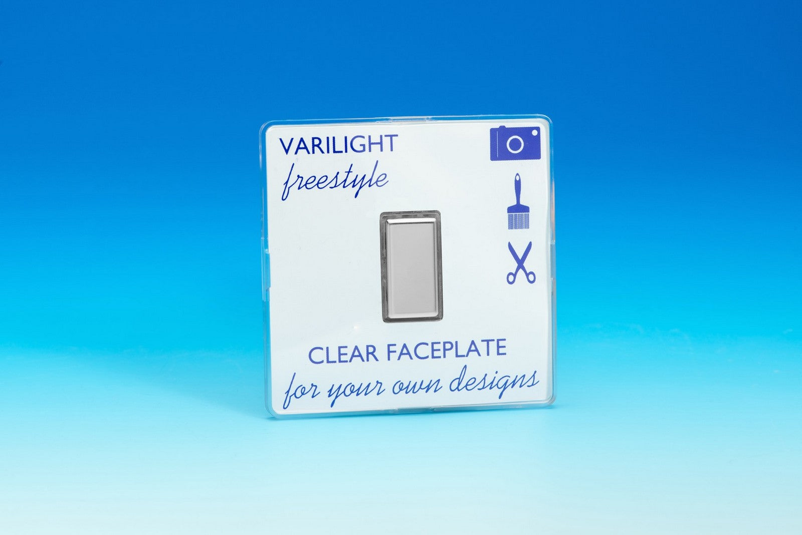 Varilight JIFES001C Freestyle Clear 1-Gang Tactile Touch Control Dimming Slave for use with Multi-Point Touch or Remote Master on 2-Way Circuits