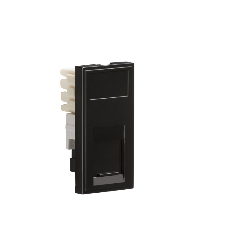 ML Accessories-NETRJ11BK RJ11 Outlet Module 25 x 50mm (IDC) - Black