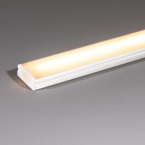 LED Profile 17x7 Surface White Opal 1 Metre