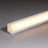 LED Profile 18x18 Angled White Opal