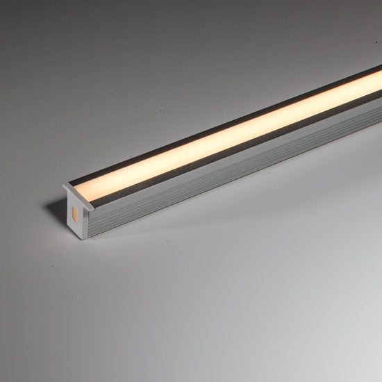 LED Profile 11x9 Nano Recessed Aluminium Opal