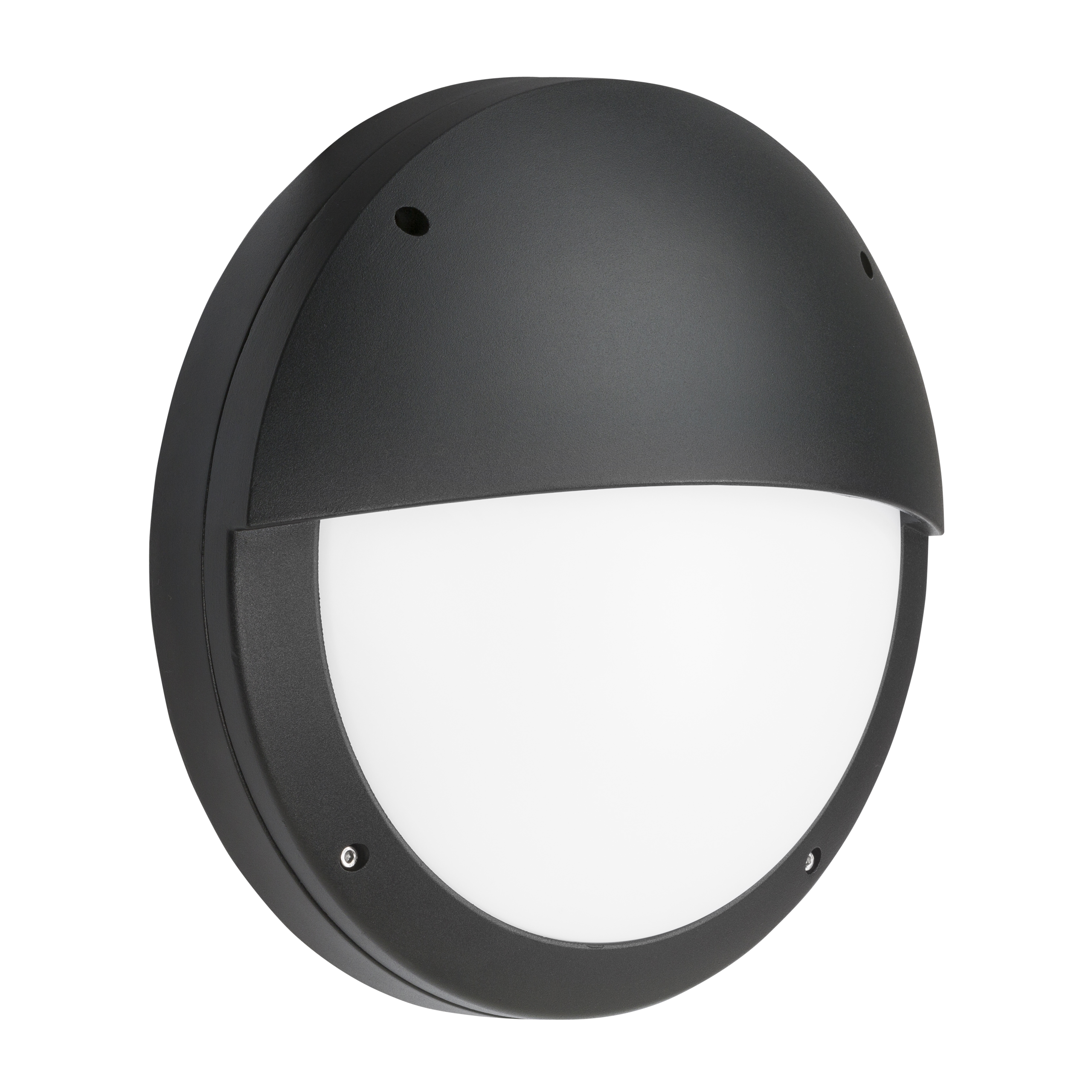 ML Accessories-SHE2BEMP 230V IP65 18W LED Eyelid Bulkhead CCT with Emergency & Daylight Sensor Black