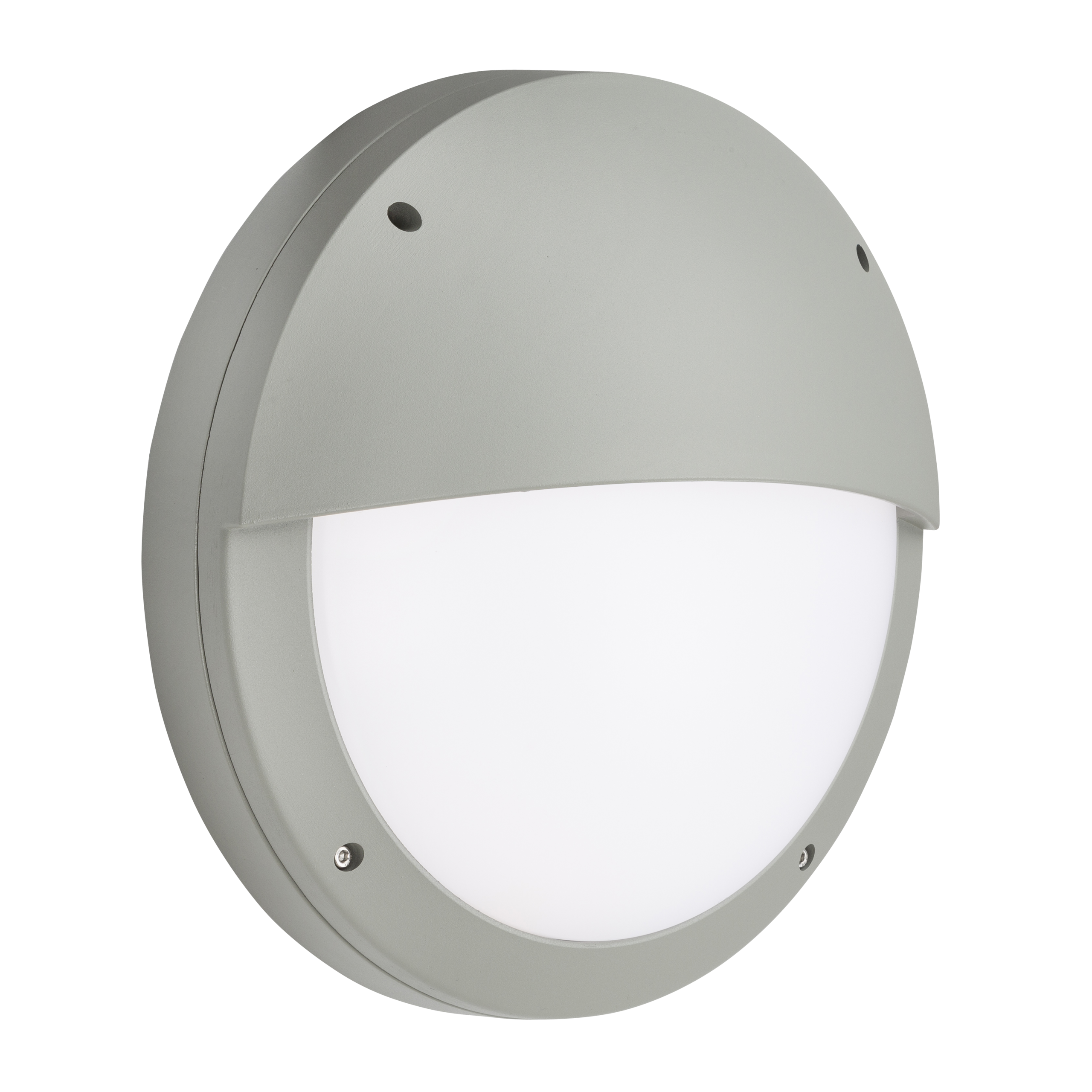 ML Accessories-SHE2GEMP 230V IP65 18W LED Eyelid Bulkhead CCT with Emergency & Daylight Sensor Grey