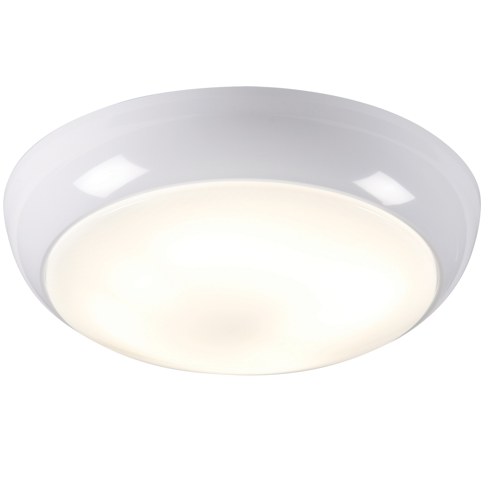 ML Accessories-TPB38WOHF IP44 38W HF Polo Bulkhead with Opal Diffuser and White Base