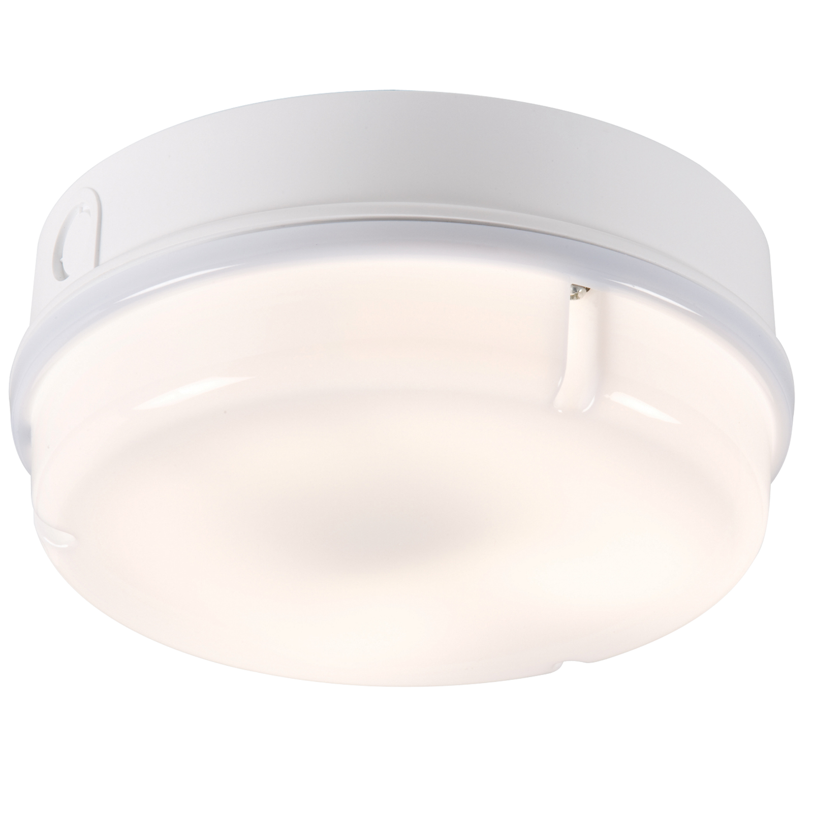 ML Accessories-TPR16WOHF IP65 16W HF Round Bulkhead with Opal Diffuser and White Base