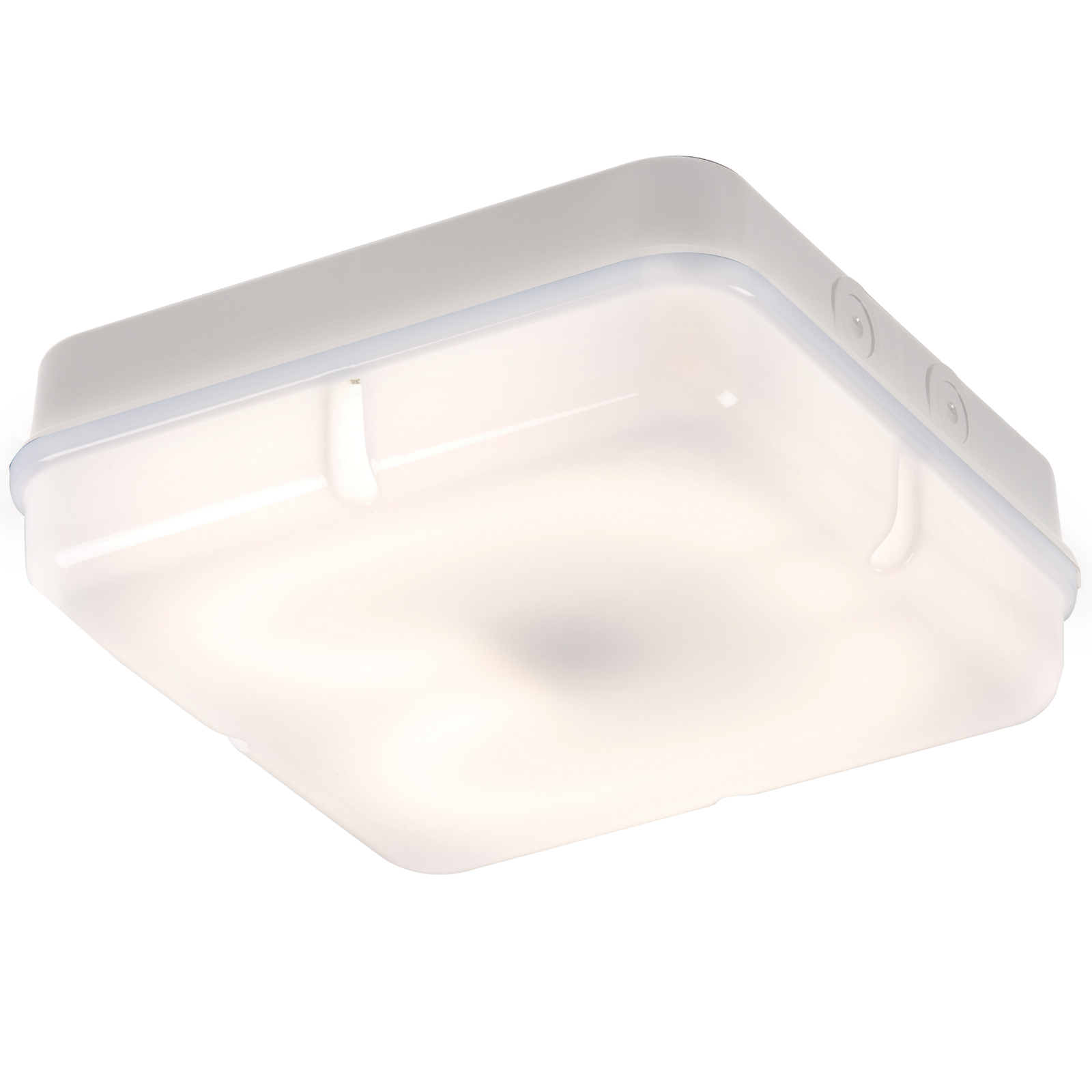 ML Accessories-TPS28WOEMHF IP65 28W HF Square Emergency Bulkhead  with Opal Diffuser and White Base