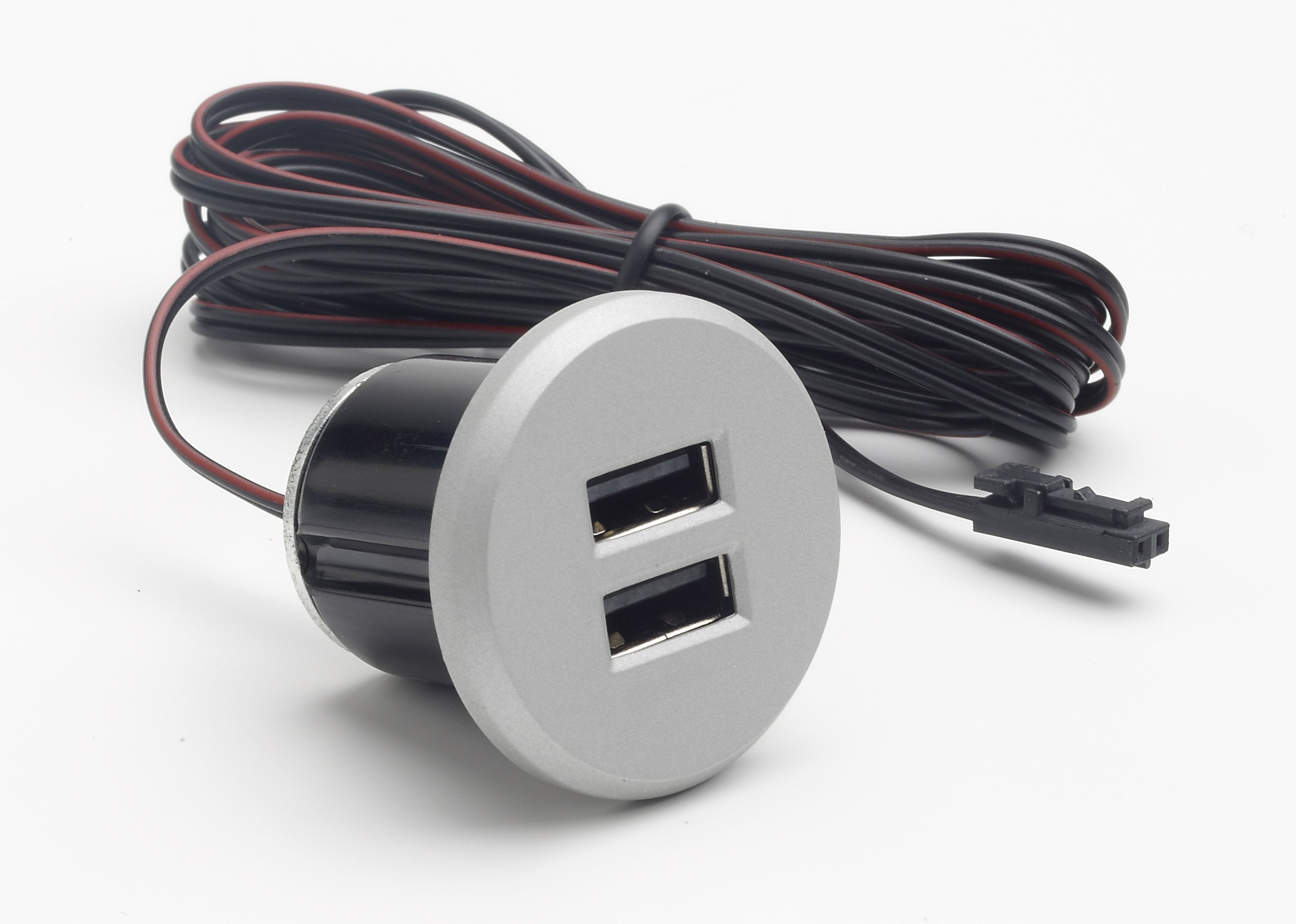 12V recessed USB charger